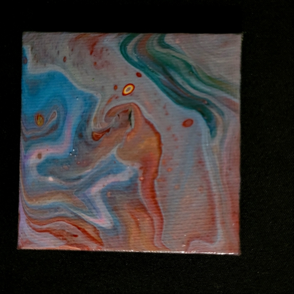 Acrylic pour magnet